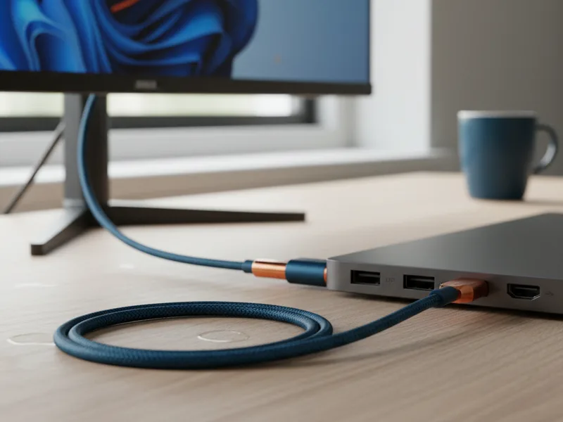 De keten: apparaat, poort, kabel, scherm