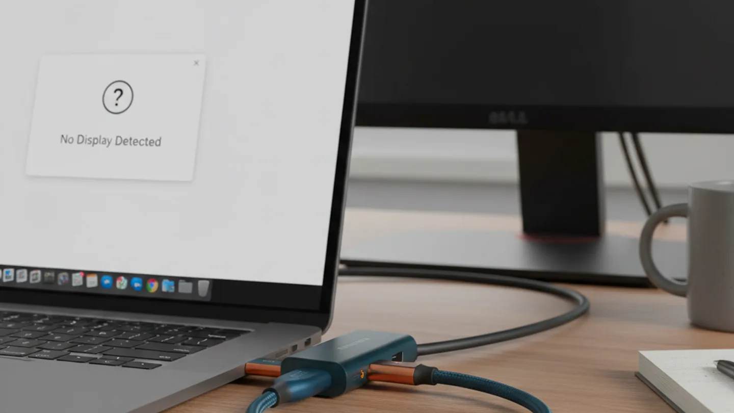 MacBook herkent het tweede scherm niet