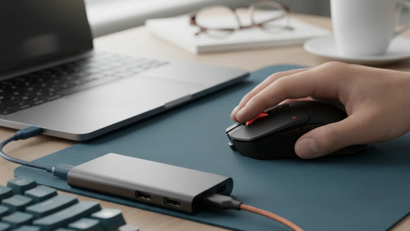 Muis of toetsenbord hapert via een usb-hub