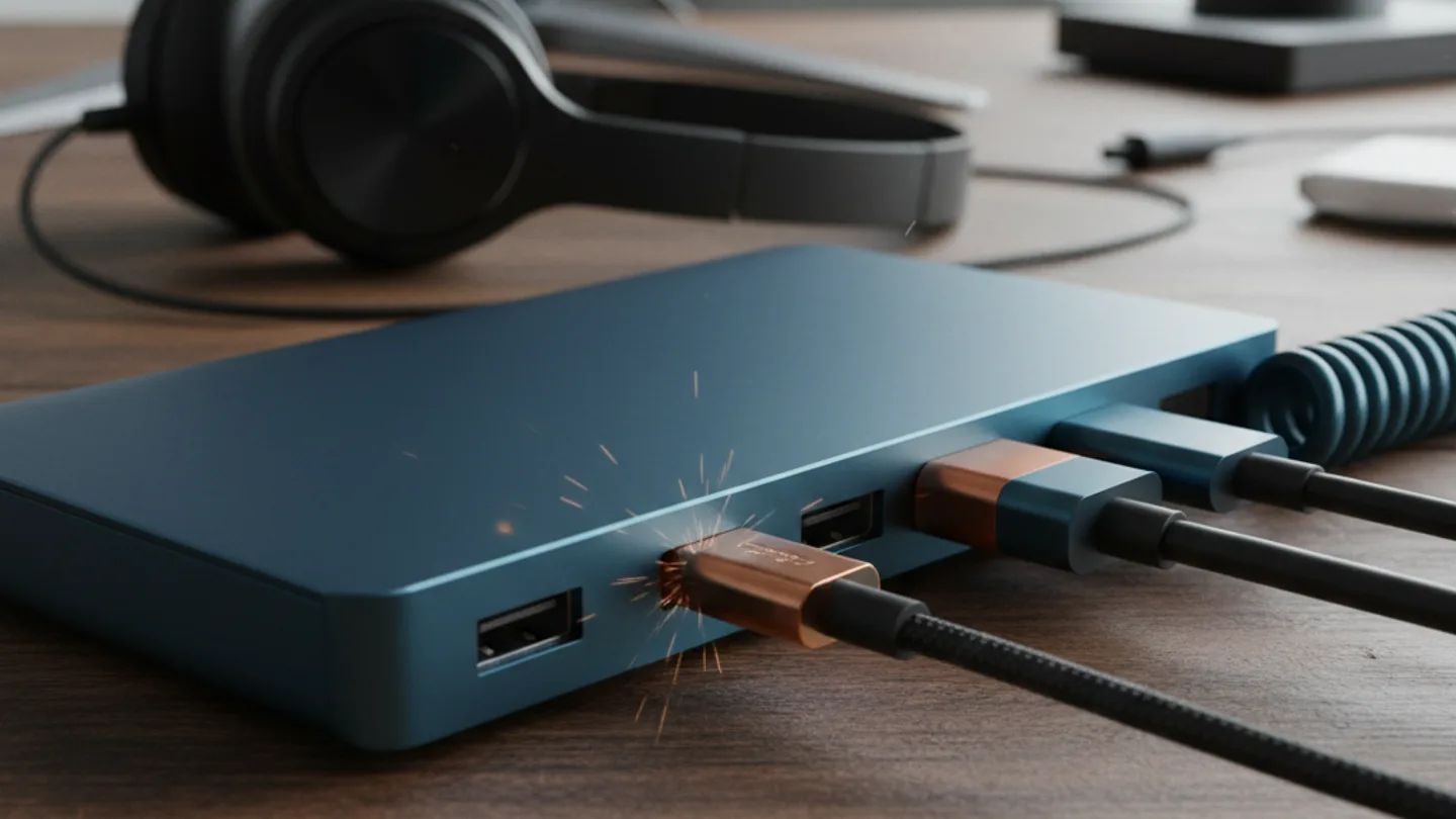 Ruis of gepiep op je koptelefoon via usb