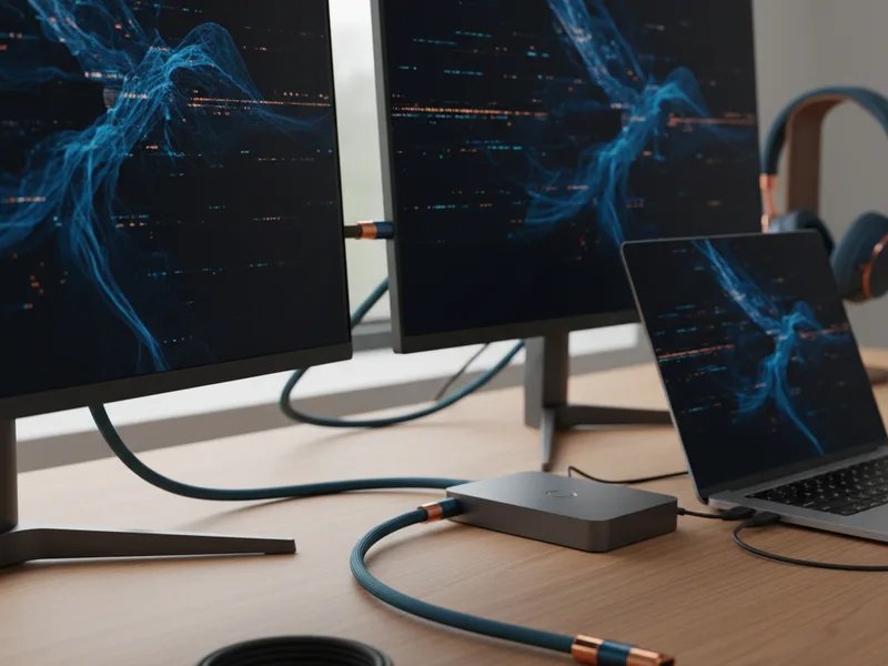 Twee schermen, daisy chaining en wat 40 Gbit/s in de praktijk oplevert