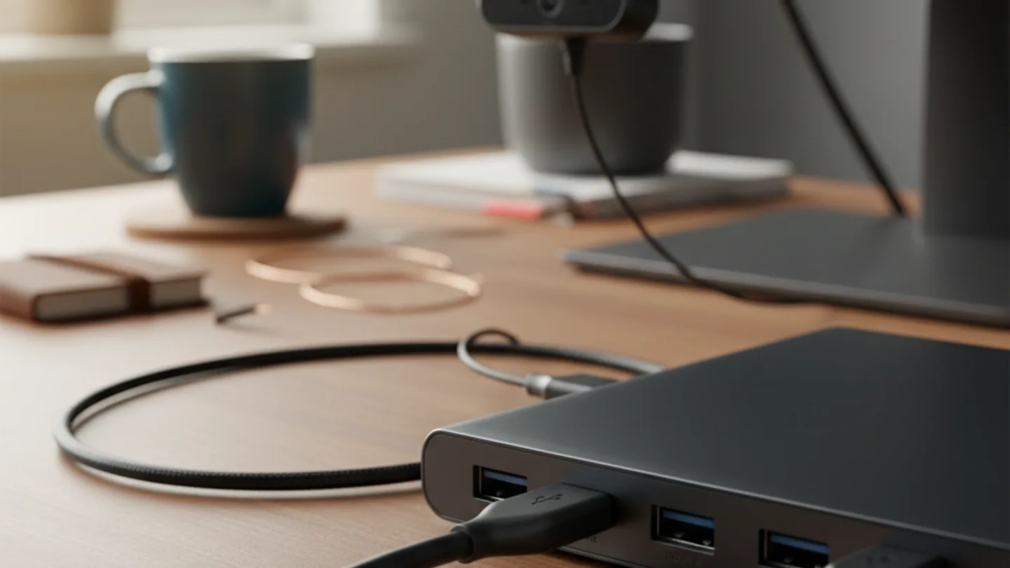 Webcam werkt niet als hij op het dock zit